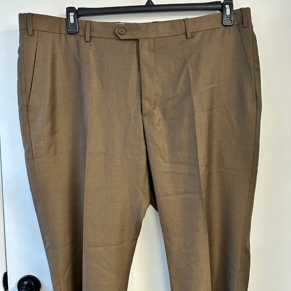 Santorelli Loro Piana Wool Serge Dress Pants 44R Flat Front Modern Fit - Picture 10 of 16